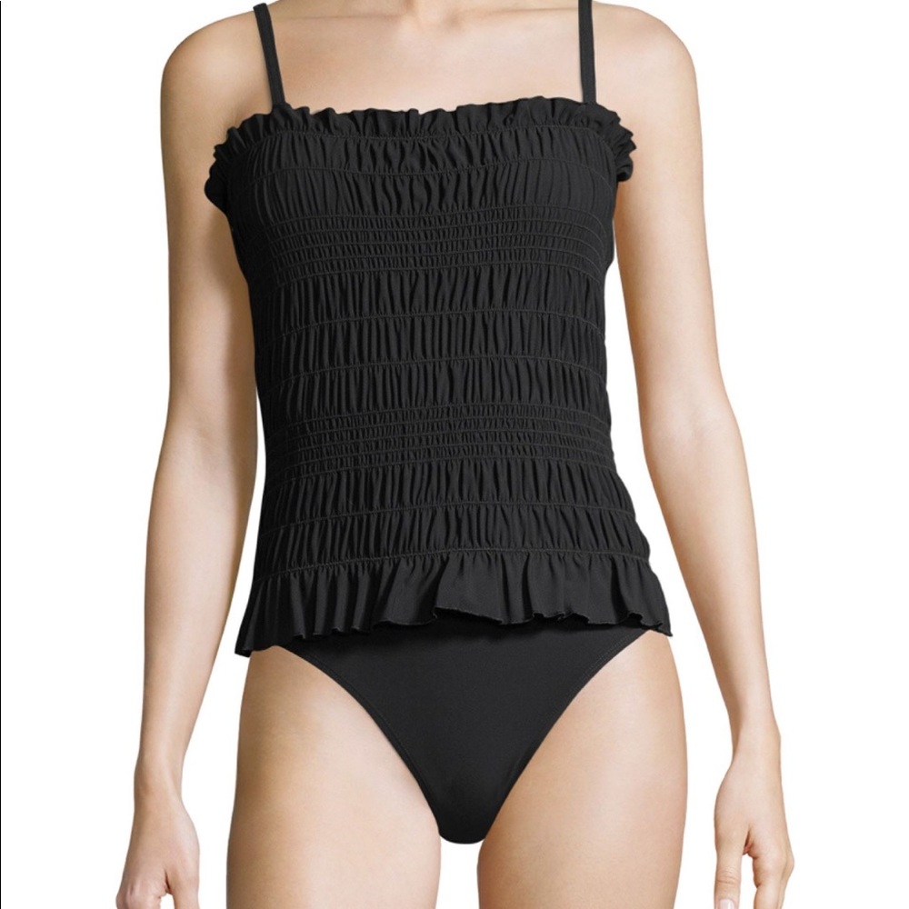 Tory burch costa black swimsuit s